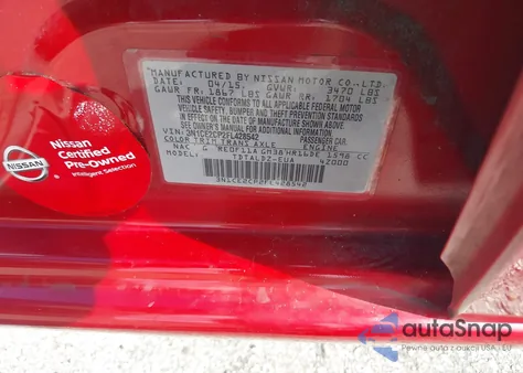 2015 Nissan Versa Note Sv z USA, uszkodzony, nr VIN 3N1CE2CP2FL428542